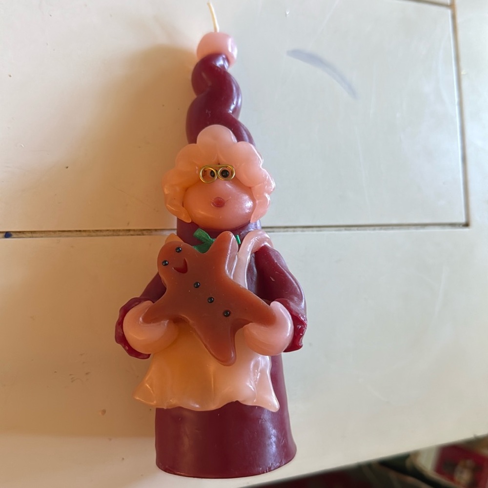 Vintage Northern Lights Candles Christmas, Mrs. Claus